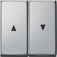 Лицевая панель Gira ClassiX для 2-кл. выключателя жалюзи хром